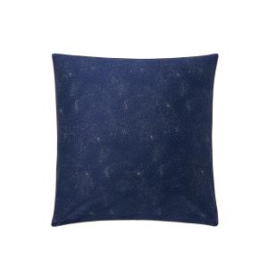 Taie d'oreiller imprimée en coton bleu 65x65