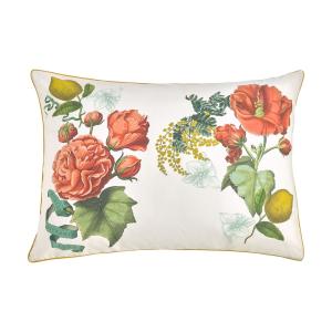 Taie d'oreiller lavé percale de coton rose 50x70 cm