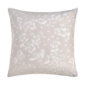 Taie d'oreiller lavé pur coton beige 63x63 cm