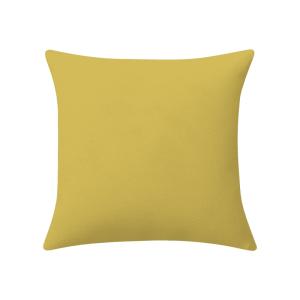 Taie d'oreiller  lin & coton jaune 65x65 cm
