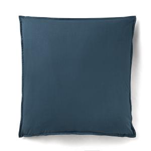 Taie d'oreiller percale coton bleu 65 x 65 cm