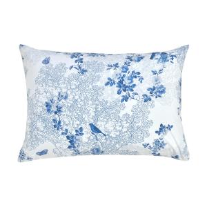 Taie d'oreiller  percale de coton 80 fils/cm² bleu 50x70 cm