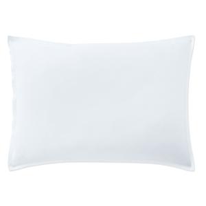 Taie d'oreiller percale de coton lavé blanc nuage 50x70 cm