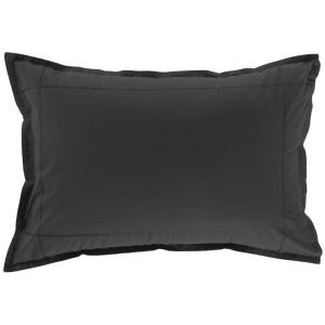 Taie d'oreiller rectangulaire coton  gris