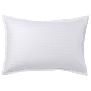 Taie d'oreiller rectangulaire coton jacquard pois et rayure…