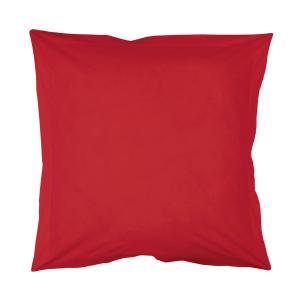 Taie d'oreiller rouge 63x63 douceur d'intérieur