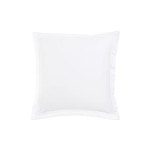 Taie d'oreiller satin blanc 65x65 cm