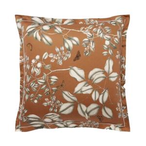 Taie d'oreiller  satin de coton 120 fils/cm² orange 63x63 c…