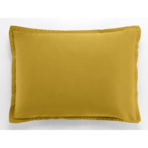 Taie d'oreiller satin de coton bronze 50x70 cm