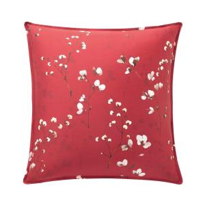 Taie d'oreiller satin rouge 65x65 cm