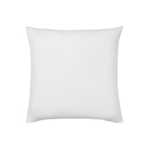 Taie d'oreiller unie en coton blanc 65x65