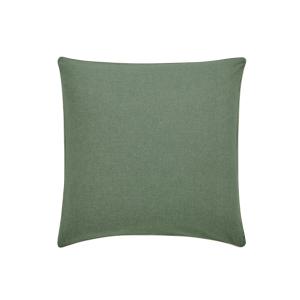 Taie d'oreiller unie en flanelle de coton vert lichen 65x65