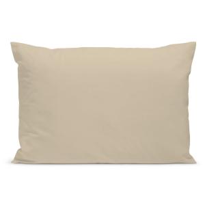 Taie d'oreiller unie en percale de coton lin 50x75cm