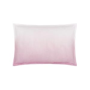 Taie d'oreiller unie en percale de coton rose 50x75cm