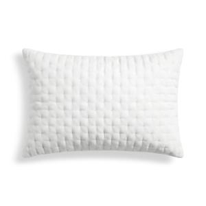 Taie d’oreiller unie matelassée blanc 50x80 cm