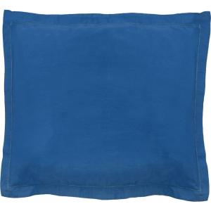 Taie d'oreiller (x1) satin de coton indigo 65x65