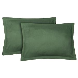 Taie d'oreiller (x2) 50x70 vert sauge