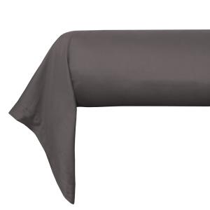 Taie de traversin 86x185 cm satin de coton anthracite