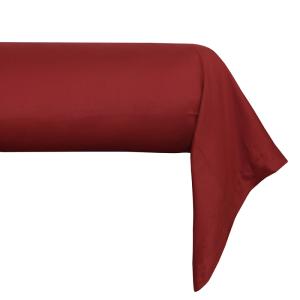 Taie de traversin 86x185 cm satin de coton bordeaux