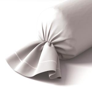 Taie de traversin coton 43x240 cm tourterelle