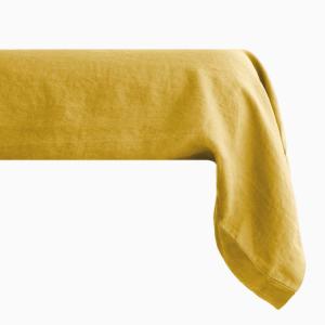 Taie de traversin en Coton Jaune TU cm