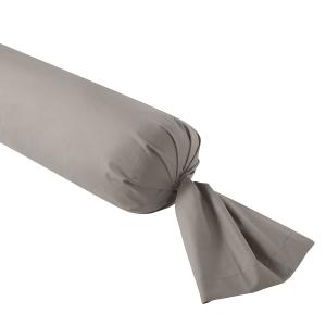 Taie de traversin   Percale Fumée 160 cm