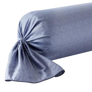 Taie de traversin satin bleu clair 43x210 cm