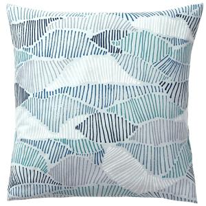 Taie sac en coton bleu 63x63cm
