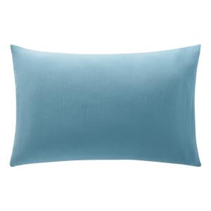 Taie sac en coton bleu glacier 65x65cm