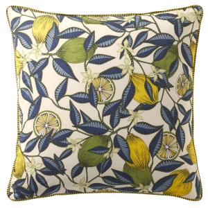 Taie sac en coton jaune citron 50x70cm