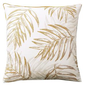 Taie sac en coton jaune doré 63x63cm