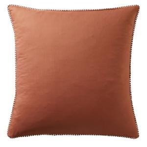 Taie sac en coton orange terracotta 63x63