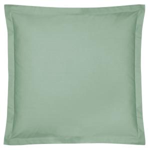 Taies d'oreiller en coton bio vert d'eau 65 x 65 cm