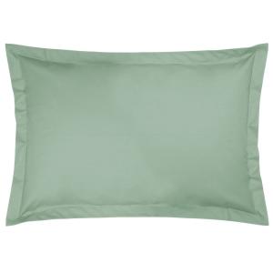 Taies d'oreiller en coton bio vert d'eau 75 x 50 cm