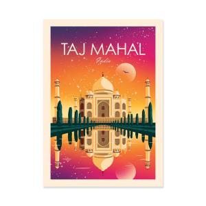 TAJ MAHAL INDIA - STUDIO INCEPTION - Affiche d'art 50 x 70…