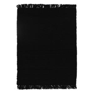 Tapis 100% coton noir 120x170