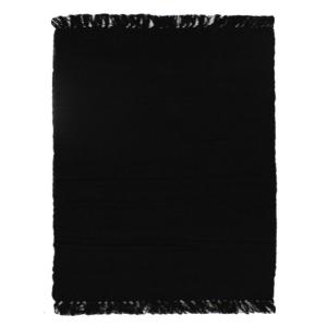 Tapis 100% coton noir 150x200