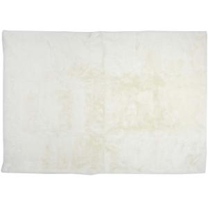 Tapis 120x170 cm en imitation fourrure écru