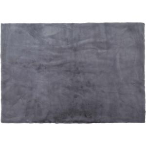 Tapis 120x170 cm en imitation fourrure gris