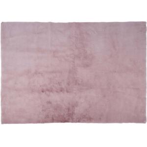 Tapis 120x170 cm en imitation fourrure rose clair
