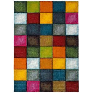 Tapis à carreaux multicolore 120x170 cm