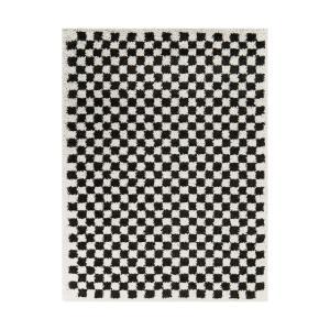 Tapis à doux et confortable facile à entretenir noir 200 x…