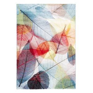 Tapis à feuilles multicolore 160x230 cm