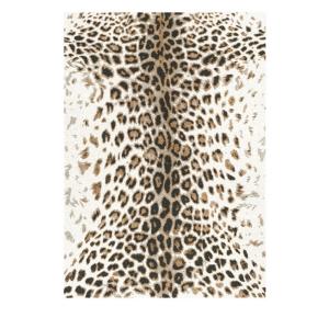 Tapis à motif léopard - 120x170cm Marron Polypropylène