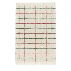Tapis à motif quadrillage coloré - 160x230cm Multicolore Po…
