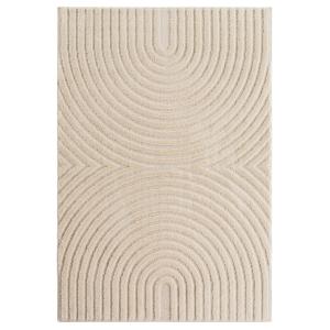 Tapis à motifs en relief Arcs Crème 200x290cm