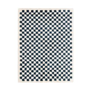 Tapis à poil haut doux et confortable bleu 160 x 213