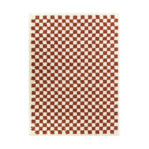 Tapis à poil haut doux et confortable terracotta 120x170