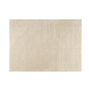 Tapis à poils courts en laine beige 250 x 350 cm SOFT