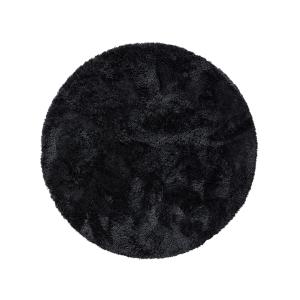 Tapis à poils longs anthracite D 80 rond